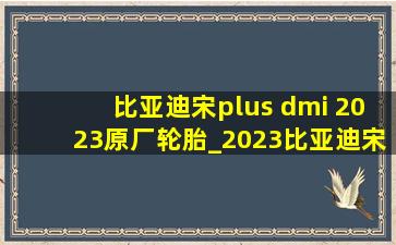 比亚迪宋plus dmi 2023原厂轮胎_2023比亚迪宋plusdm-i轮胎品牌
